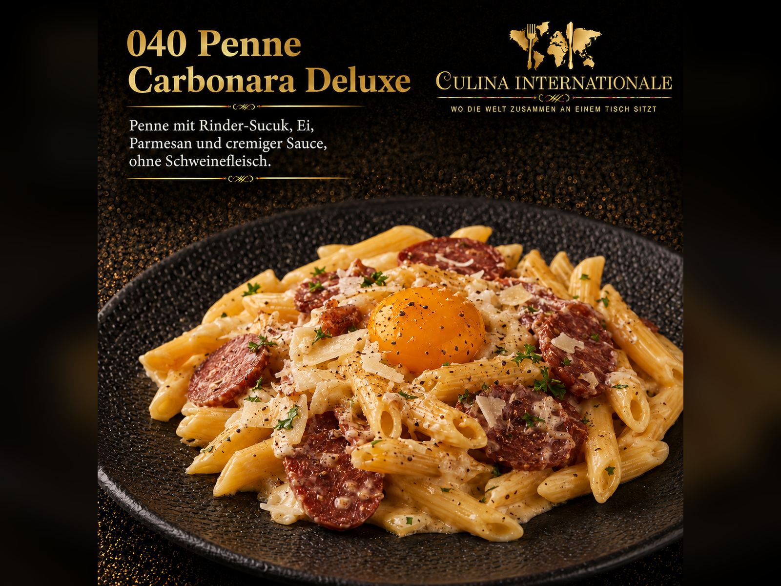 Penne Carbonara Deluxe